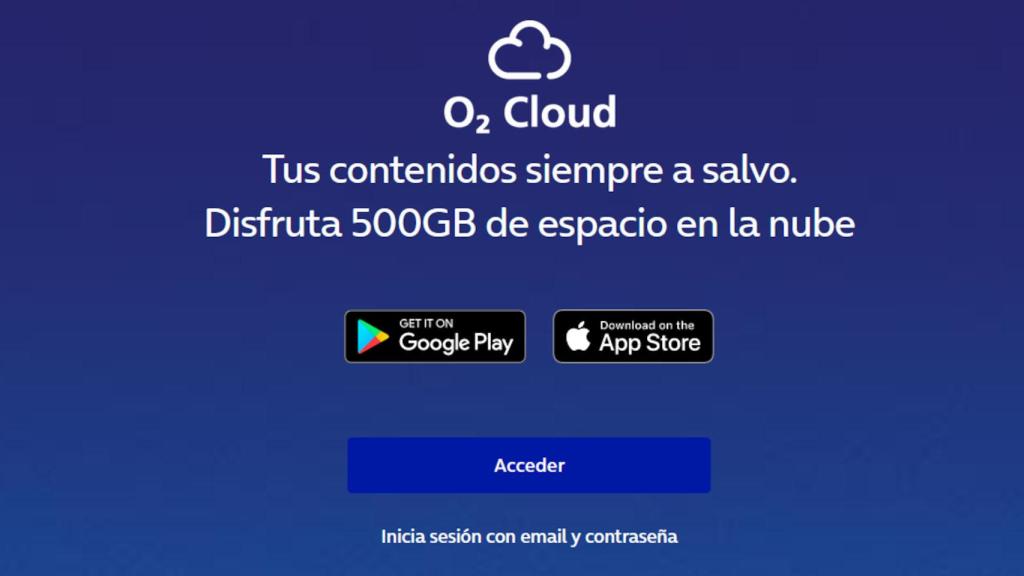 O2 Cloud, el almacenamiento en la nube de O2