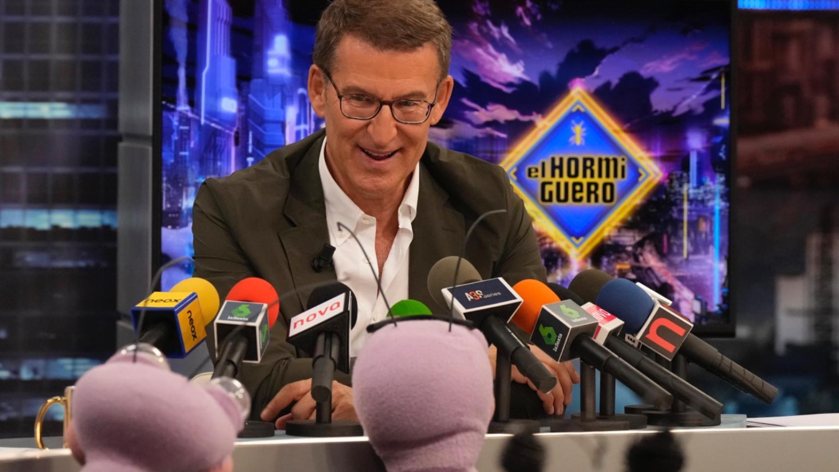 Alberto Núñez Feijóo, líder del PP, este miércoles en el Hormiguero.