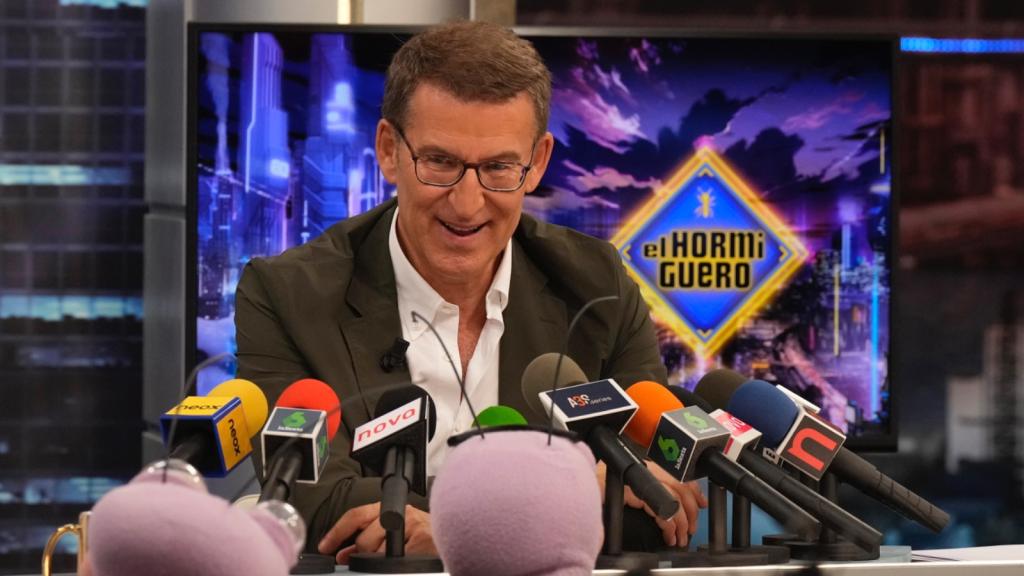 Alberto Núñez Feijóo, líder del PP, este miércoles en el Hormiguero.