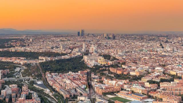 Vista panorámica de Madrid.
