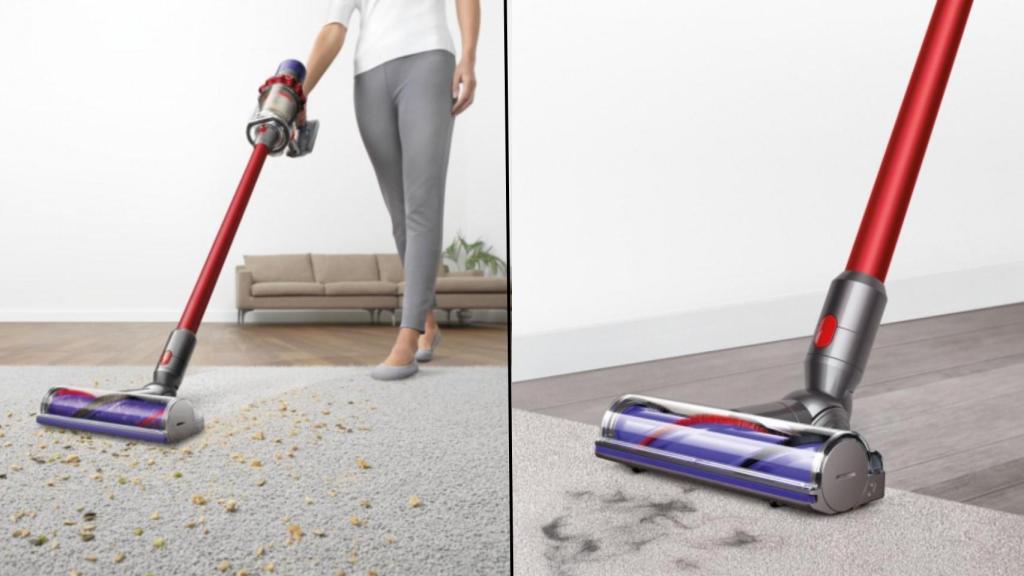 El aspirador Dyson V10 Origin 22 que vende Carrefour.