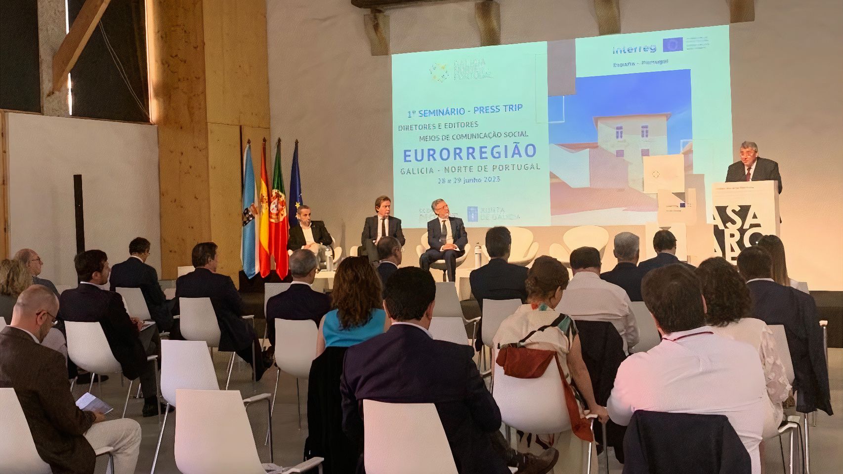 I Seminario de directores y editores de medios de comunicación de la Eurorregión Galicia-Norte de Portugal.