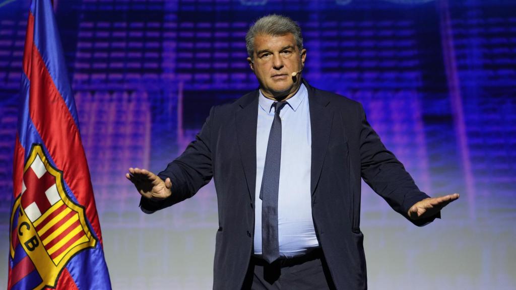 Joan Laporta, durante un acto del club.