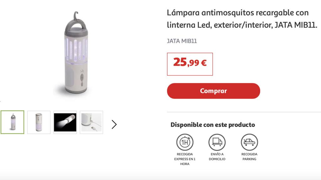 Lámpara antimosquitos.