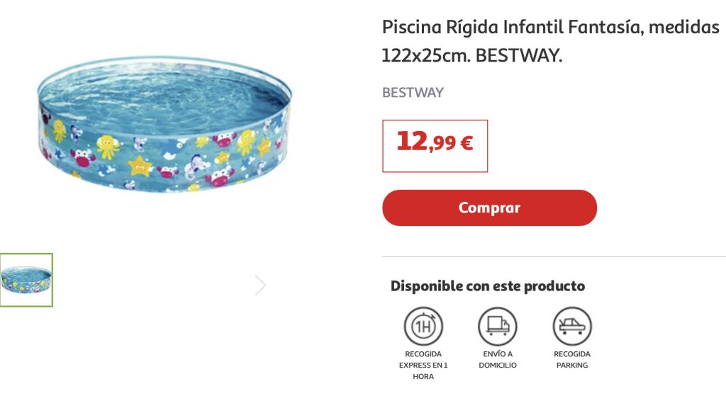 Piscina rígida infantil.