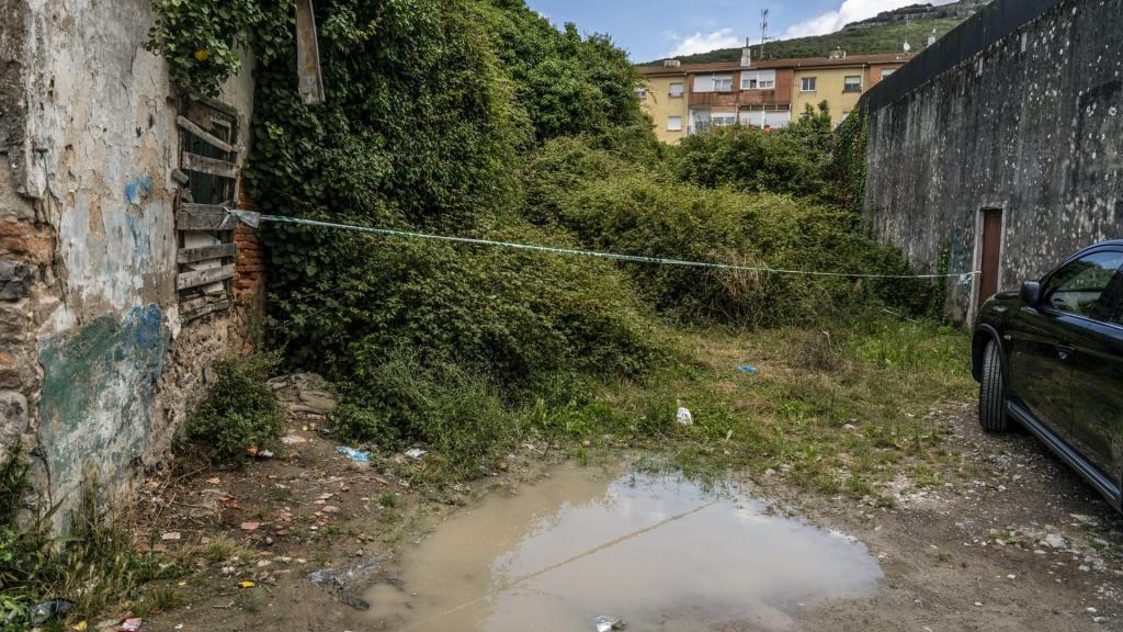 Lugar donde los niños encontraron el cadaver en Santoña.