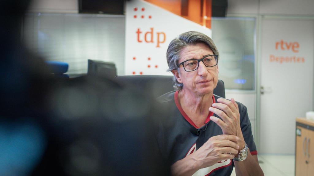 Juan Carlos Rivero durante la entrevista.