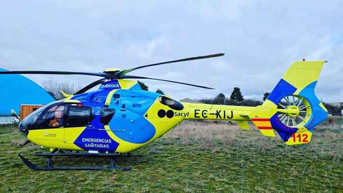 Accidente de autogiro en un aeródromo de Burgos: el piloto ha sido trasladado al hospital