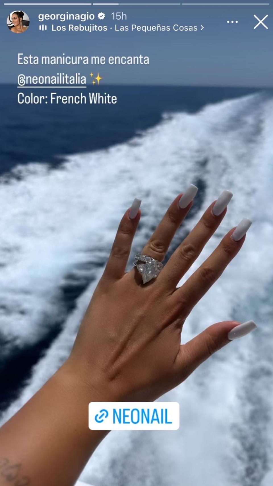 Georgina Rodríguez ha presumido de su manicura en las redes sociales.