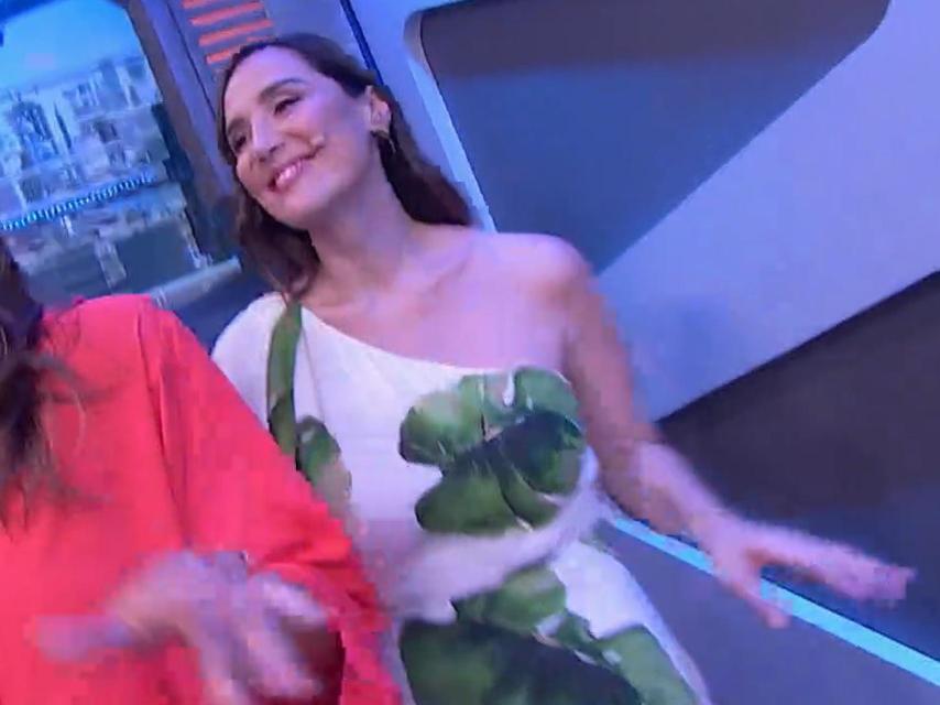 Tamara Falcó lució en su última aparición en 'El Hormiguero' un vestido de su propia colección