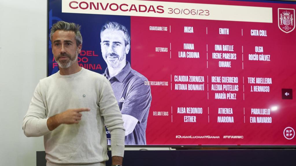 Jorge Vilda, tras dar la convocatoria de la selección española de fútbol femenino para el Mundial 2023