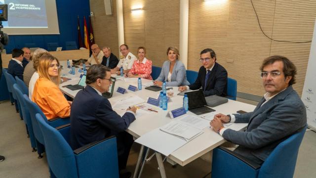 El Consejo de Administración del puerto de Cartagena, este viernes, en la sesión donde se han aprobado las cuentas anuales de 2022.