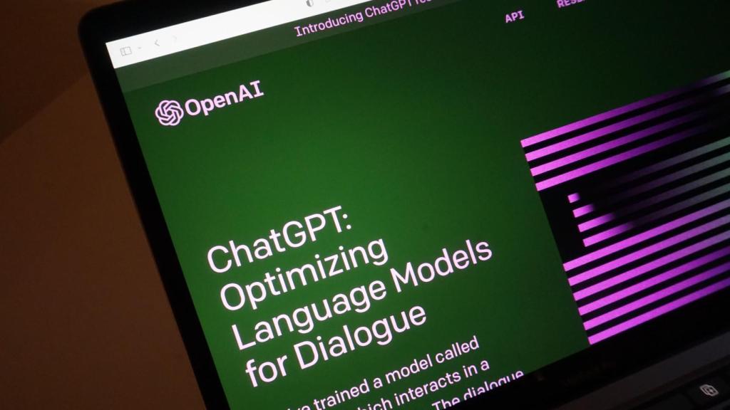ChatGPT en un ordenador.