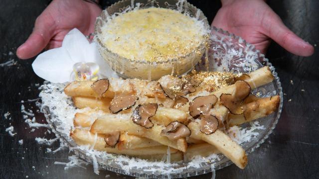 Las patatas fritas con trufa más caras del mundo, del restaurante Serendipity 3 de Nueva York.