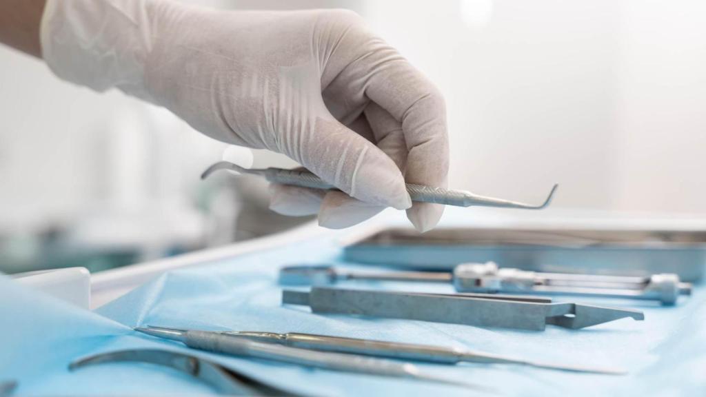 Imagen de archivo de un dentista