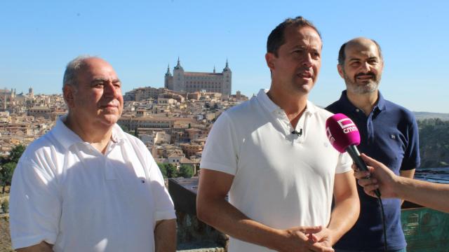 Vicente Tirado, Carlos Velázquez y José Manuel Velasco. PP Toledo