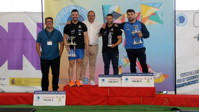 Ganadores de la categoría masculina del Trofeo Internacional Halterofilia 2023
