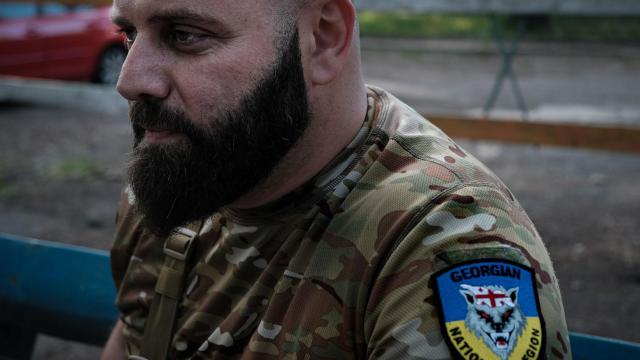 El líder de la Legión Georgiana, Mamuka Mamulasvili.