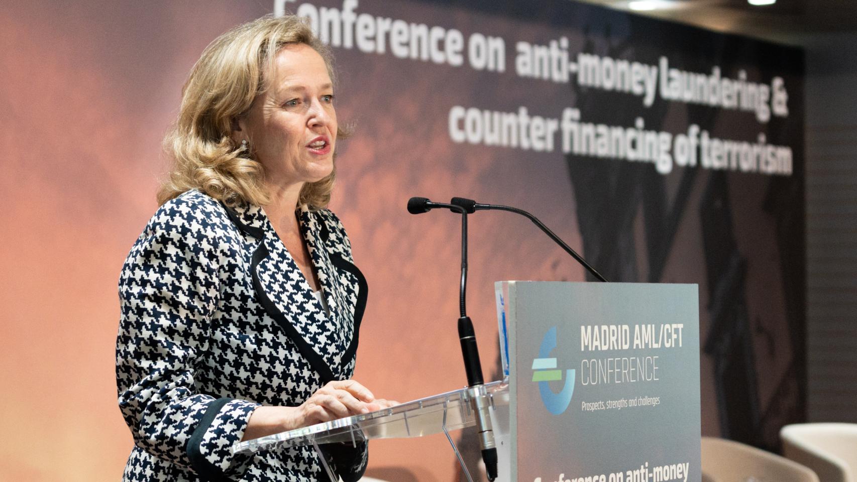 La vicepresidenta segunda y ministra de Asuntos Económicos y Transformación Digital, Nadia Calviño