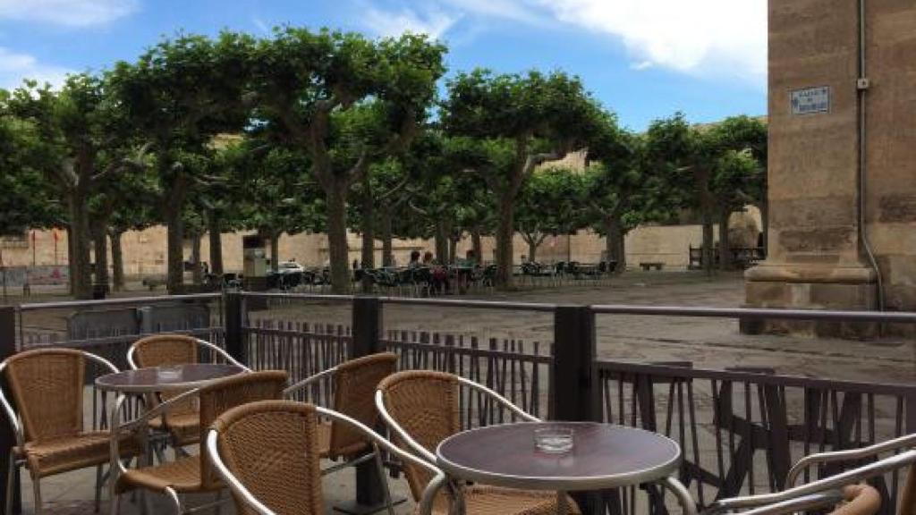 Terraza del Café Aureto en Zamora