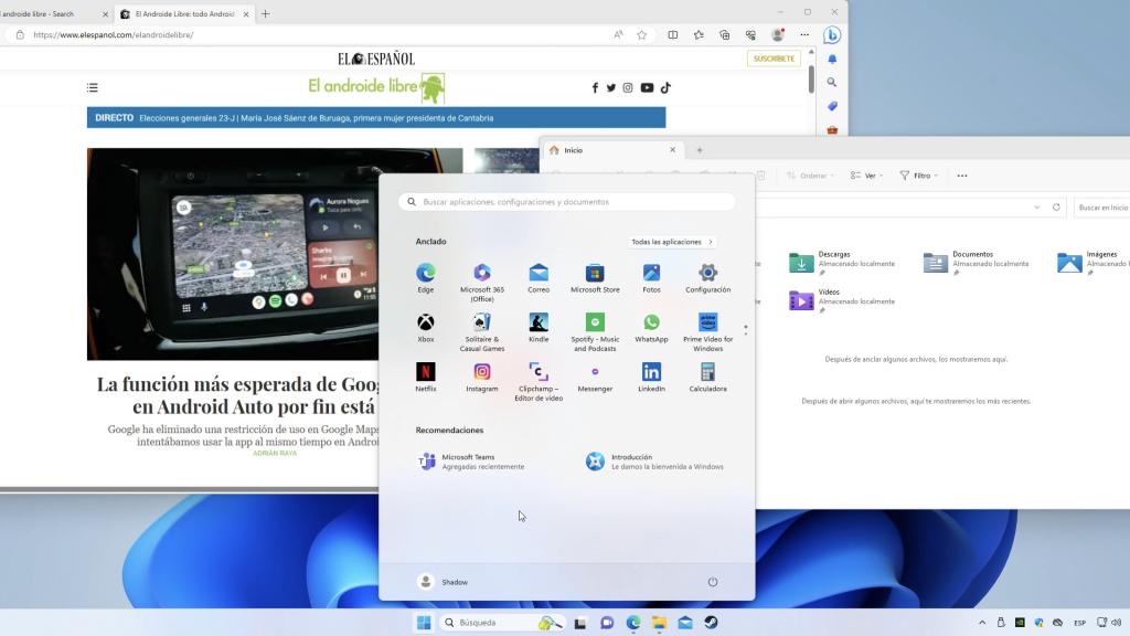 Se puede acceder a todas las funciones del PC que se controle