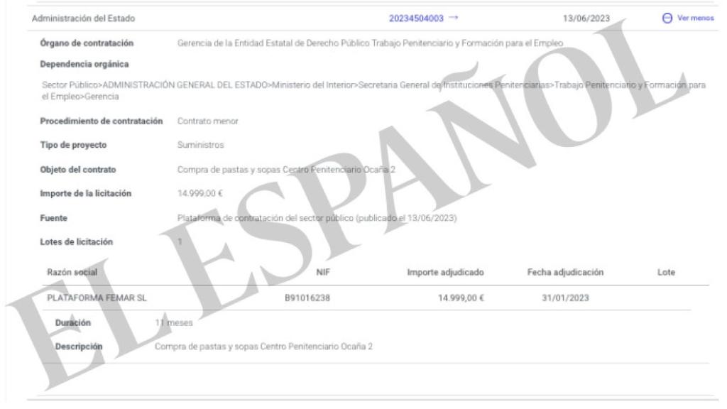 Ejemplo de otro de los contratos.