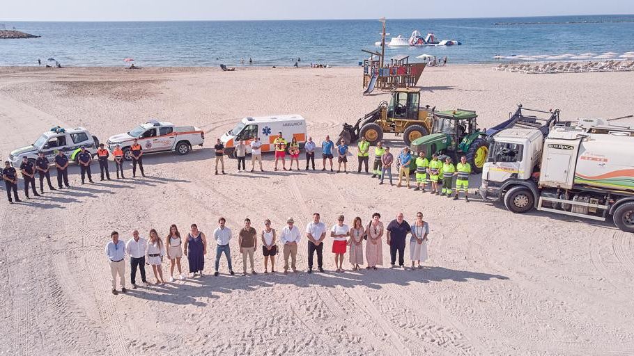 Presentación del operativo de seguridad en las playas de El Campello el pasado 26 de junio.
