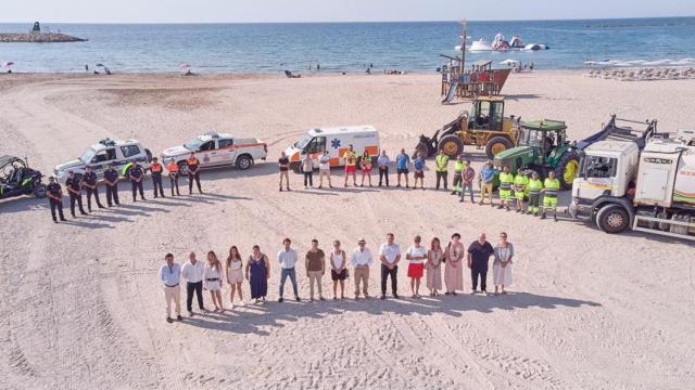 Presentación del operativo de seguridad en las playas de El Campello el pasado 26 de junio.