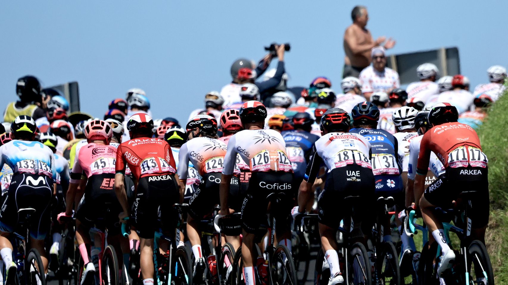 Una imagen de pelotón en la tercera etapa del Tour de Francia.