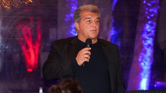 Laporta, durante un acto del club.