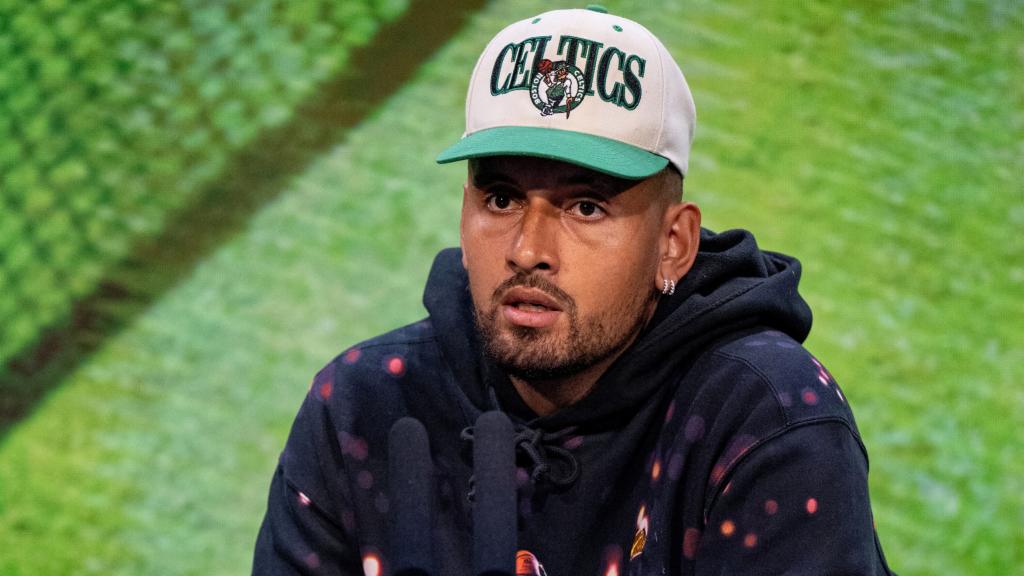Nick Kyrgios, en una rueda de prensa en Wimbledon.
