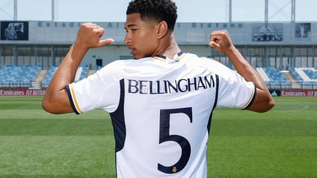 Jude Bellingham, en su presentación con el Real Madrid