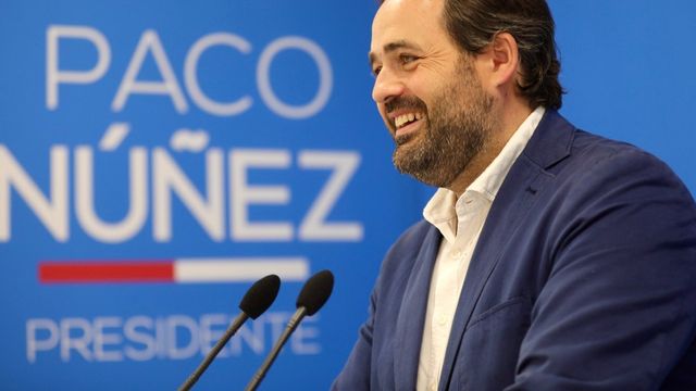 Paco Núñez este lunes en rueda de prensa.