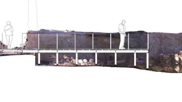 Infografía del resultado de la actuación prevista en el Teatro Romano de Málaga.