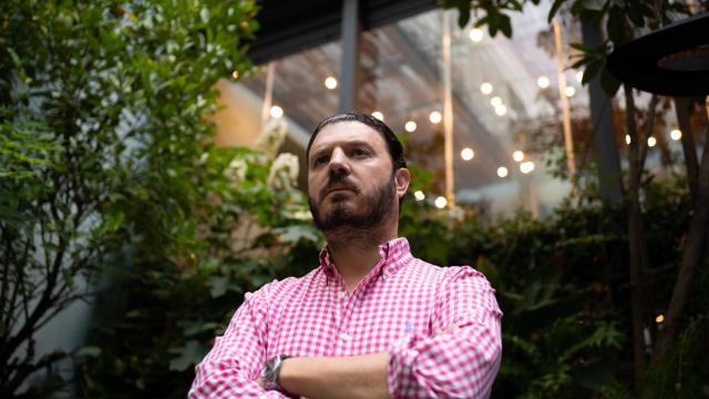 El empresario mexicano Alberto de la Fuente, durante la entrevista en Madrid.