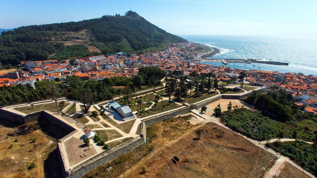 Vista aérea del Castillo de Santa Cruz, A Guarda (Pontevedra)