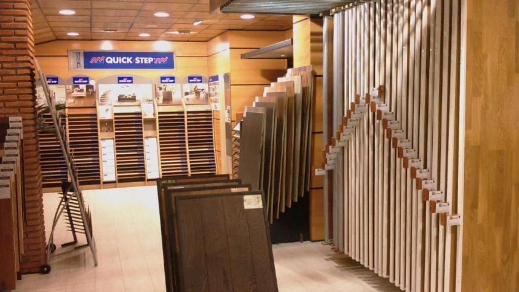Interior de la tienda.