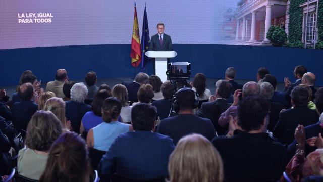 El presidente del Partido Popular y candidato a la Presidencia del Gobierno, Alberto Núñez Feijóo.