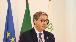 João Negrão, el candidato portugués en la sede la propiedad intelectual lusa.