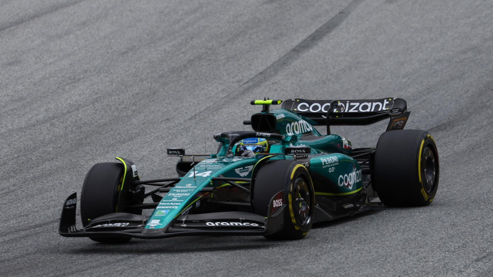 Fernando Alonso, durante el GP de Austria.