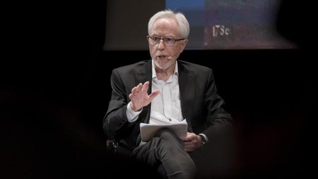 Coetzee en el auditorio del Museo del Prado este lunes 3 de julio. Foto: A. Pérez Meca / Europa Press