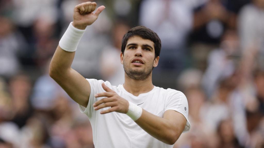 Carlos Alcaraz, en Wimbledon 2023