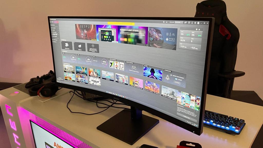 El monitor Omen 34c.