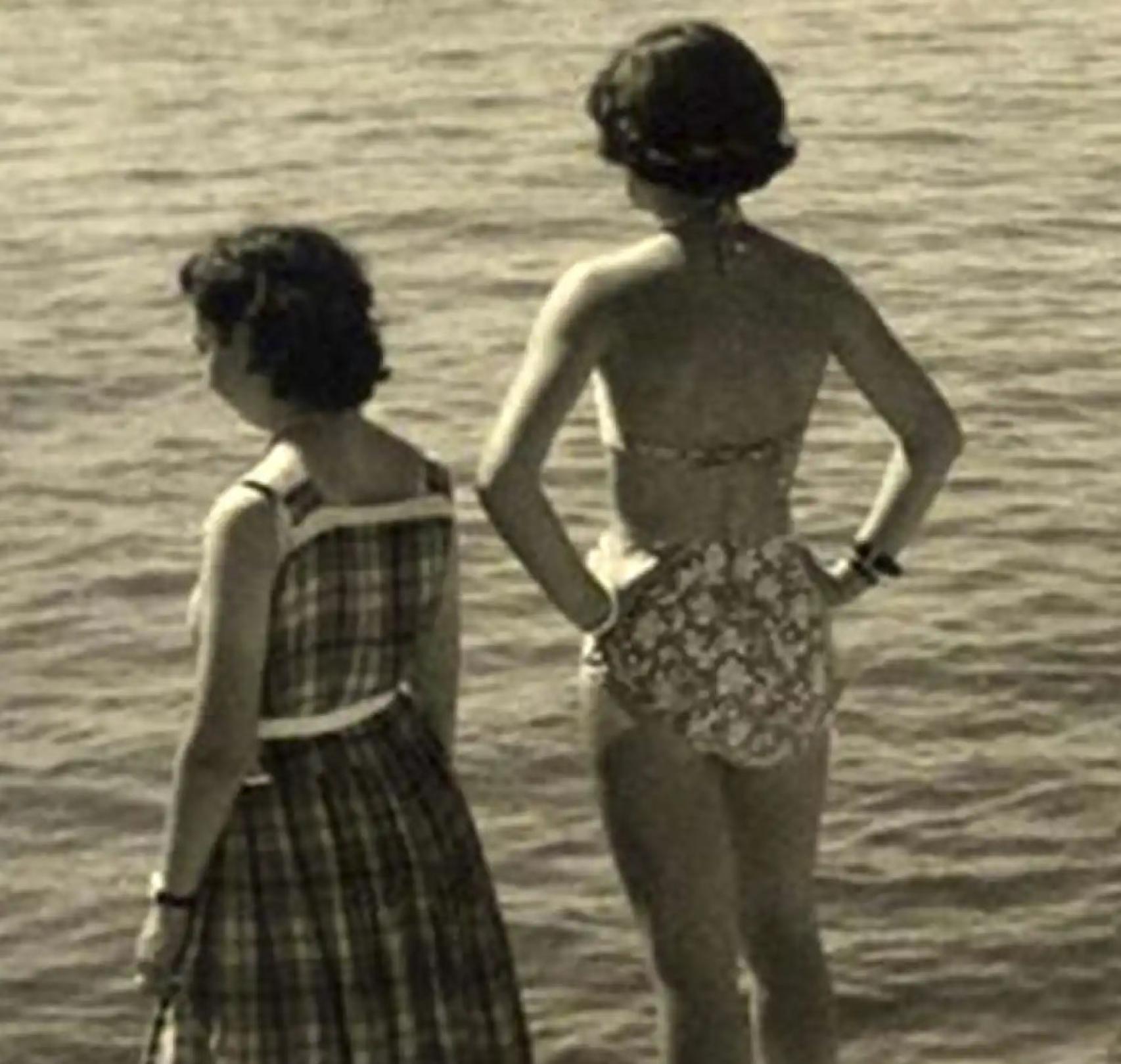 Primer bikini en España, fotografiado por Joaquín del Palacio 'Kindel'.