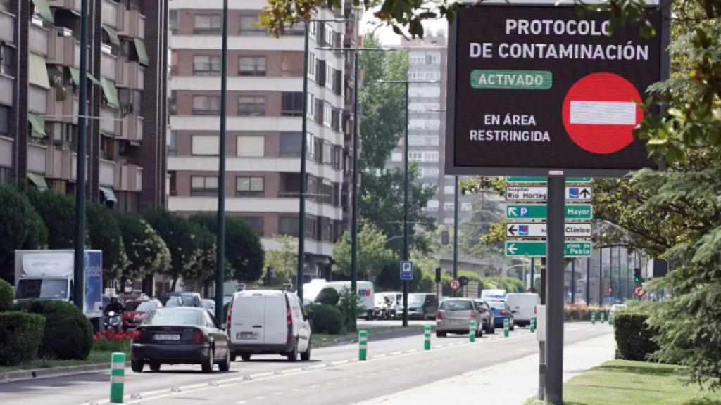 Un aviso del Protocolo de Contaminación en Valladolid.