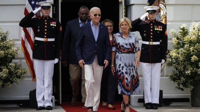 Joe y Jill Biden en las celebraciones del Día de la Independencia de Estados Unidos.