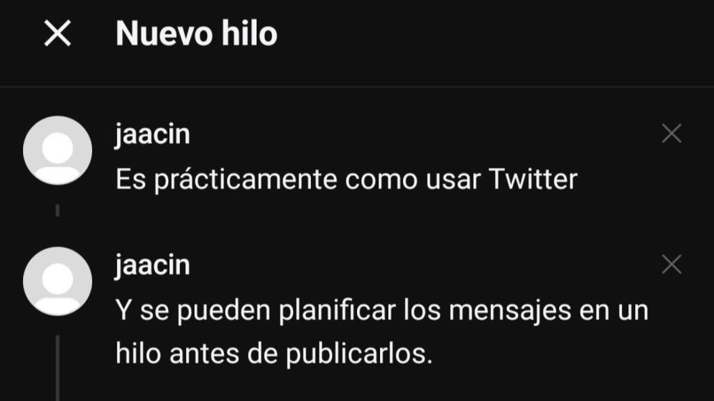 Nuevo hilo en Threads