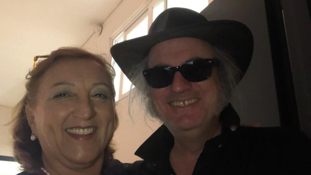 Sagrario Gutiérrez junto a Juan Maidagán, creador de 'Poquita fe'