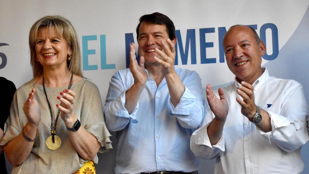 Alfonso Fernández Mañueco, José María Barrios y Elvira Velasco en Zamora