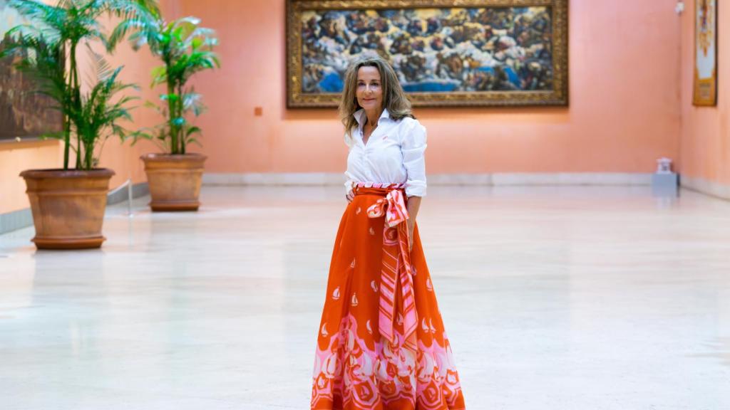 Cristina Carrillo de Albornoz en el Museo Thyssen el día de la presentación de la novela. Foto: Fernanda Padilla